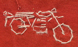 XT 500 Stickerei - I Love You