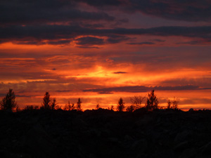 Sunset in Sachsen