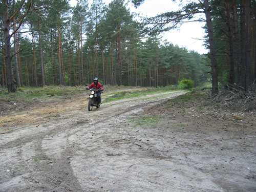 Sandra on XT 500 1981