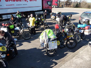 Pause an der Autobahn