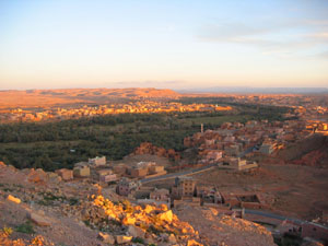 Das Todra-Tal im Sonnenuntergang