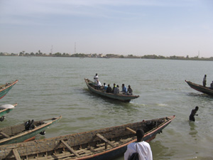 Fischerboot nach Senegal