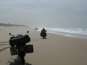 letzte Etappe am Strand