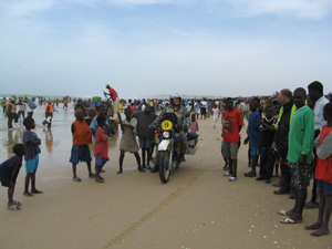 Fischer am Strand