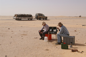 Pause in der Wüste