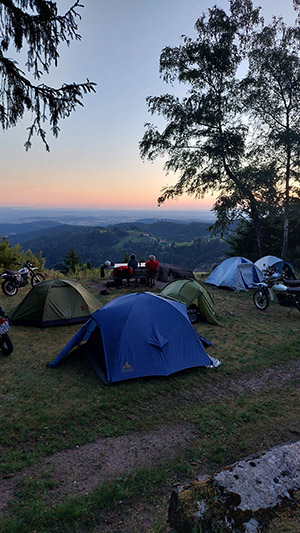 XT 500 Ausblick Steinbruch