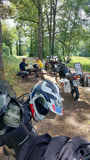 XT500 Pause in Frankreich