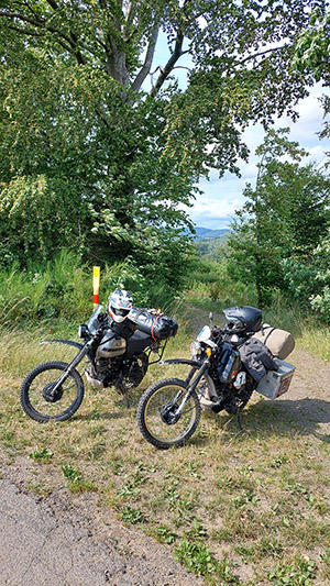 XT-500 Pause im Siegerwald