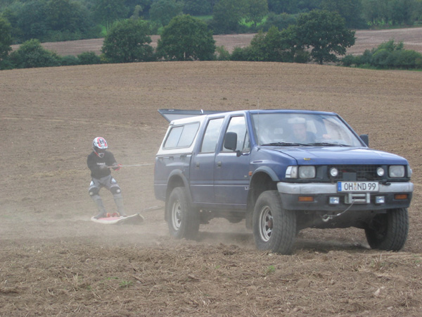Frank auf dem Surfbrett