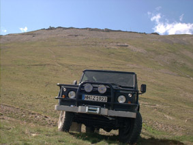 LandRover and Fort Jafferau