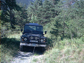winching the LandRover