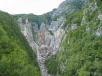 Waterfall Boka near Bovec