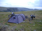 Unser Zelt am Nordkap