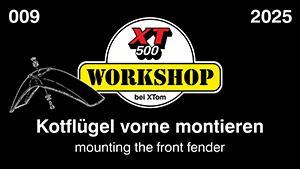 XT500 front fender Kotflügel vorne